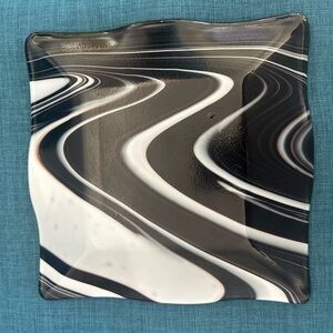 Jewelry holder – MCM black-and-white glass